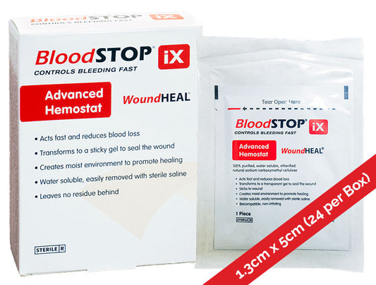 BloodSTOP iX Absorbent Hemostat 1.3 x 5cm